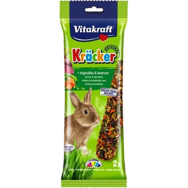 Vitakraft Kracker Rabbit Vegetable & Beetroot (2Pk)