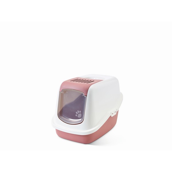 Savic Nestor Cat Toilet Home White / Earth Pink