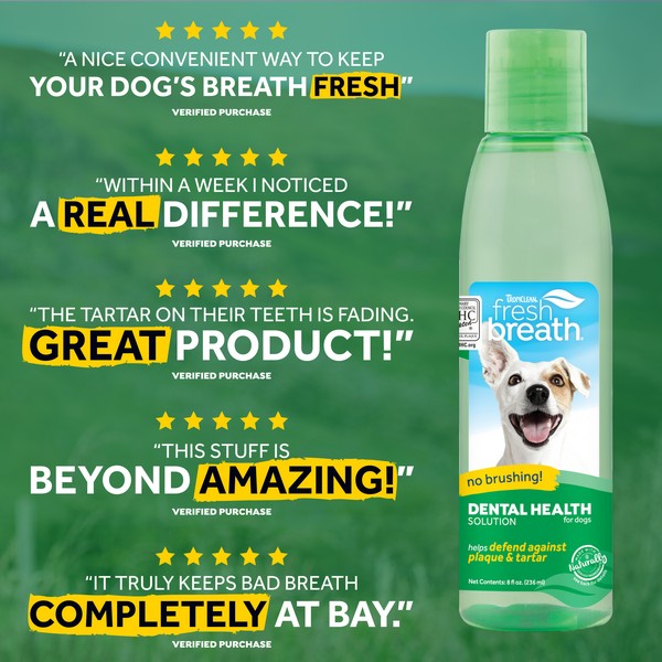 TropiClean Fresh Breath Dog Water Additive 236ml