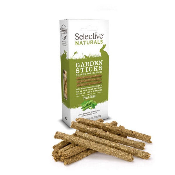 Selective Naturals Garden Sticks for Rabbits with Pea & Mint