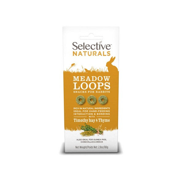 Selective Naturals Meadow Loops for Rabbits with Timothy Hay