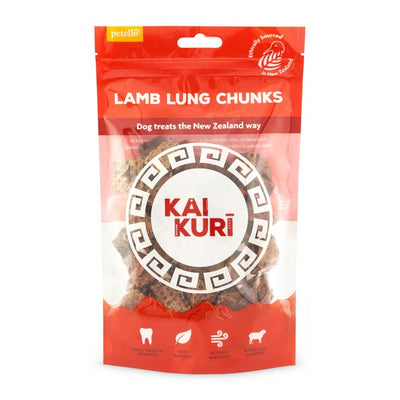 Kai Kuri Air-Dried Lamb Lung Chunks Dog Treat 50g