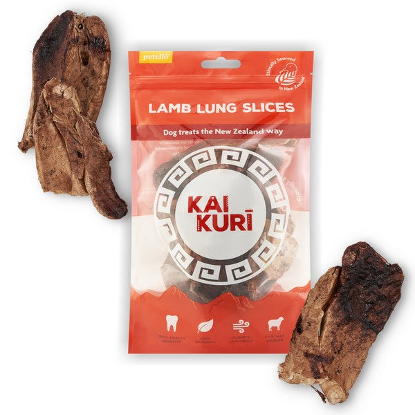 Kai Kuri Air-Dried Lamb Lung Slice Dog Treat 40g