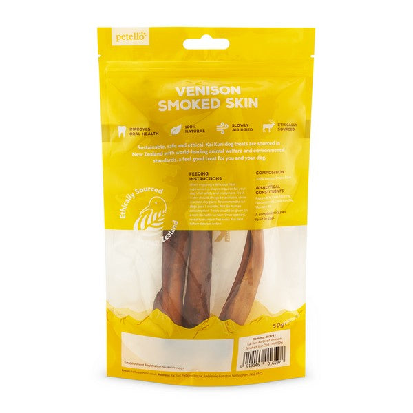 Kai Kuri Air-Dried Smoked Venison Shank Skin Dog Treat 50g