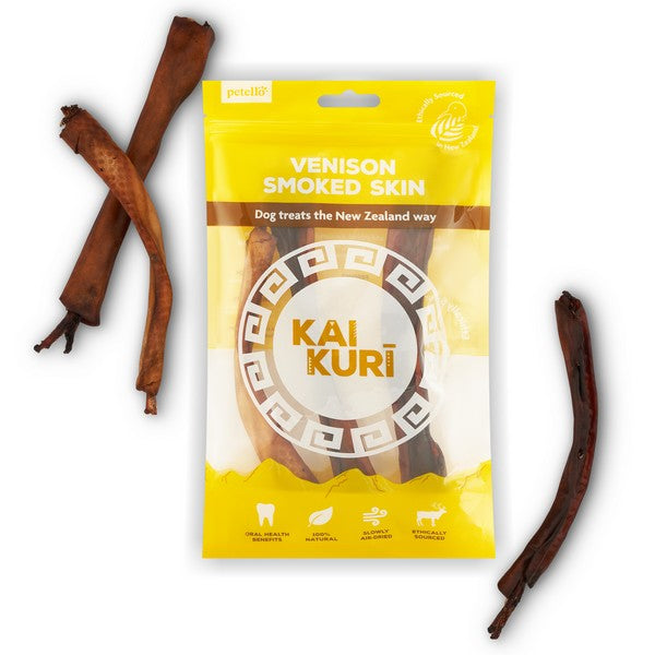 Kai Kuri Air-Dried Smoked Venison Shank Skin Dog Treat 50g