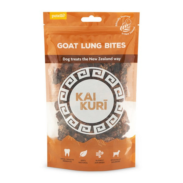 Kai Kuri Air-Dried Goat Lung Bites Dog Treat 60g