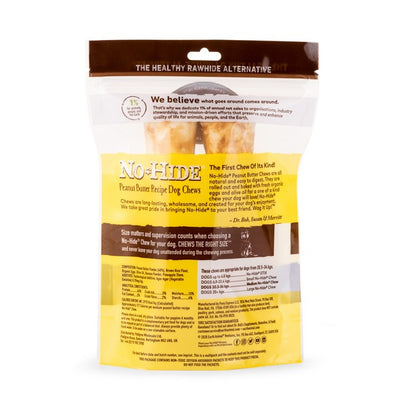 Earth Animal No Hide Peanut Butter Medium Chews 2pk 120g