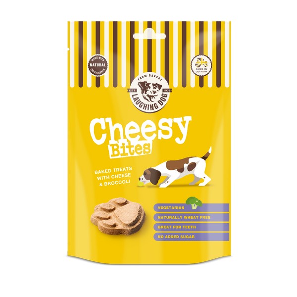 Laughing Dog Wheat Free Cheesy Bites 125g