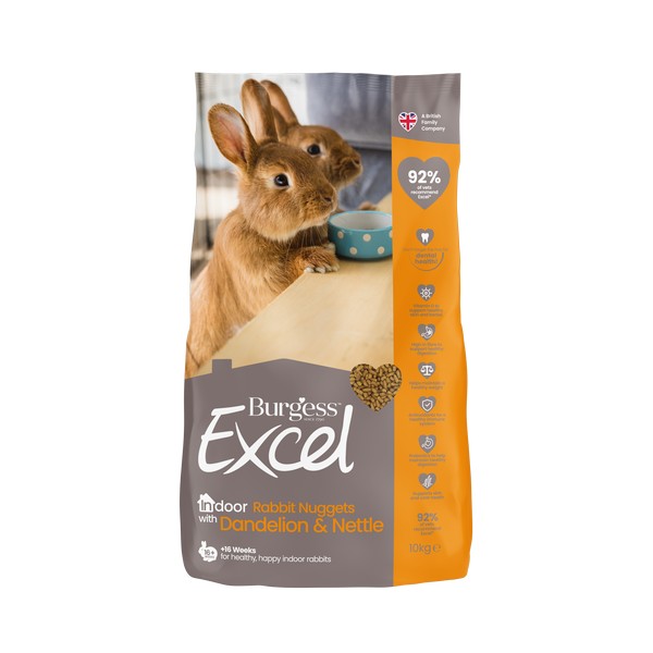 Burgess Excel Adult Indoor Rabbit Nuggets 10kg