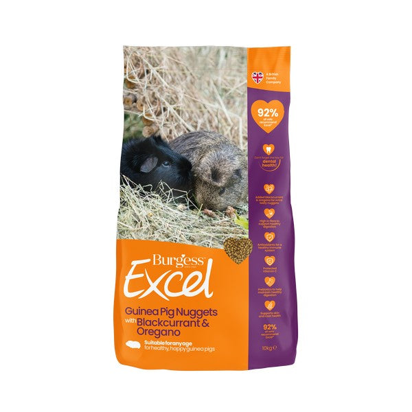 Burgess Excel Guinea Pig Blackcurrant and Oregano 10kg