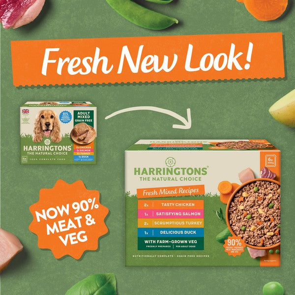 Harringtons Fresh Mixed Recipes with Veg Adult Grain Free 6 x 400g