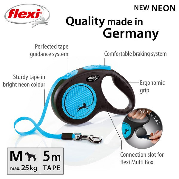 Flexi New Neon Tape Dog Lead