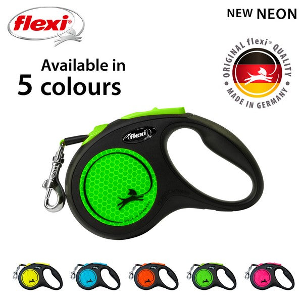 Flexi New Neon Tape Dog Lead