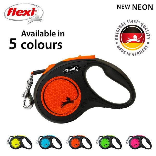 Flexi New Neon Tape Dog Lead