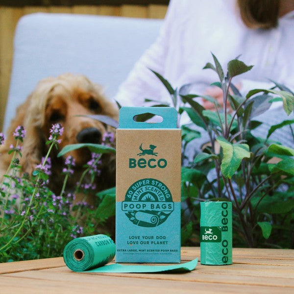 Beco Mint Scented Recycled Poop Bags x60 Pack