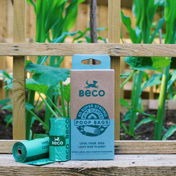 Beco Mint Scented Recycled Poop Bags x60 Pack