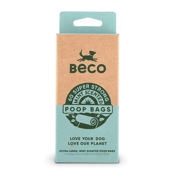 Beco Mint Scented Recycled Poop Bags x60 Pack