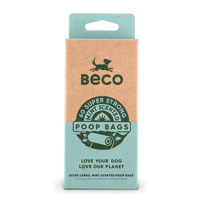 Beco Mint Scented Recycled Poop Bags x60 Pack