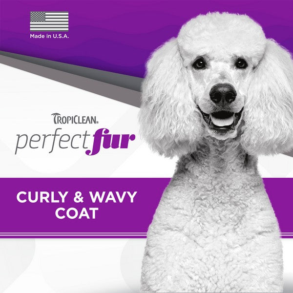 TropiClean Perfect Fur Curly and Wavy Coat Shampoo for Pets