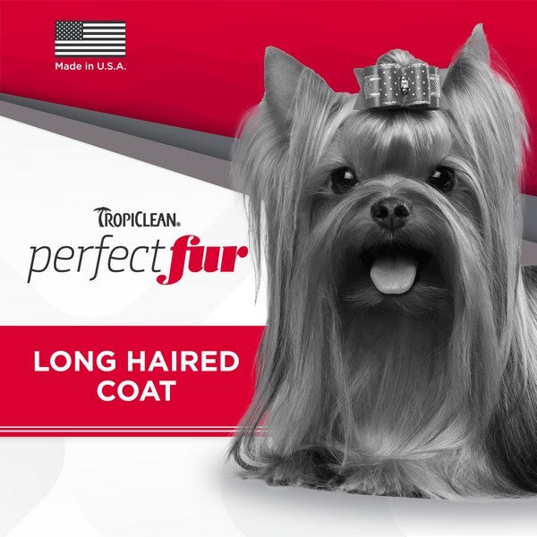 TropiClean Perfect Fur Long Haired Coat Shampoo for Dogs