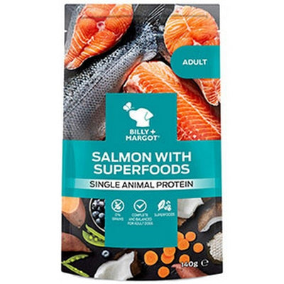 Billy and Margot Salmon And Superfood Pouch 140g