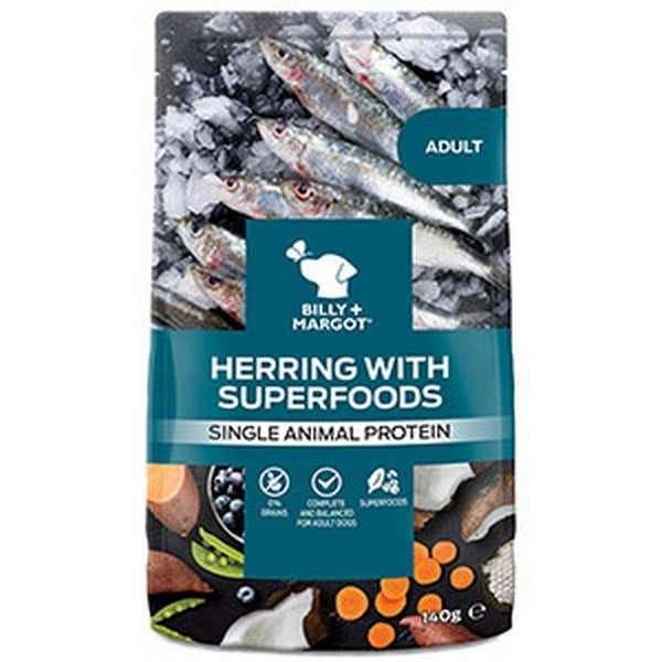 Billy and Margot Herring And Superfood Pouch 140g