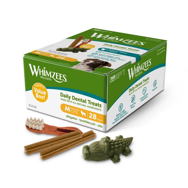 Whimzees Variety Value Box Medium 28pk