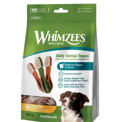 Whimzees Toothbrush Week Pack Medium (7Pk)