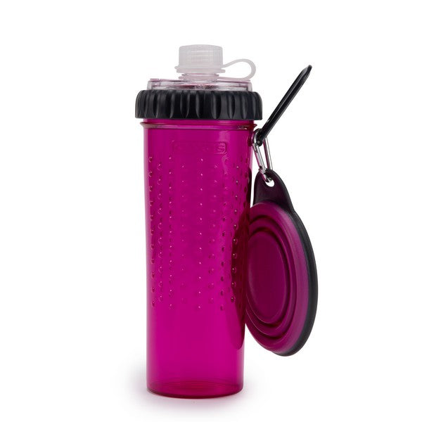 Dexas Snack-DuO with Companion Cup Fuchsia