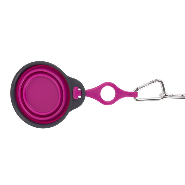 Dexas Travel Cup with Bottle Holder & Carabiner Fuchsia