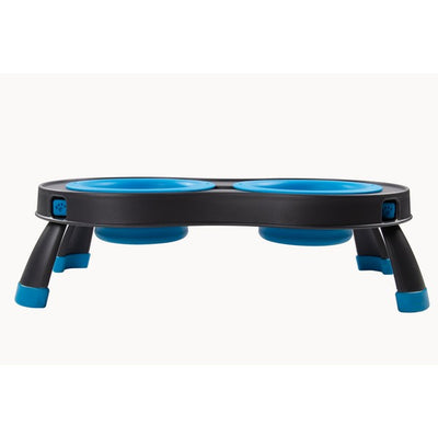 Dexas Double Elevated Feeder Small Pro Blue