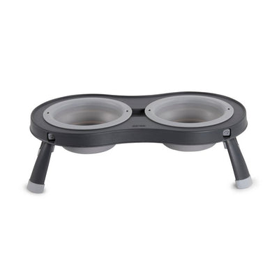 Dexas Double Elevated Feeder Large Light Grey