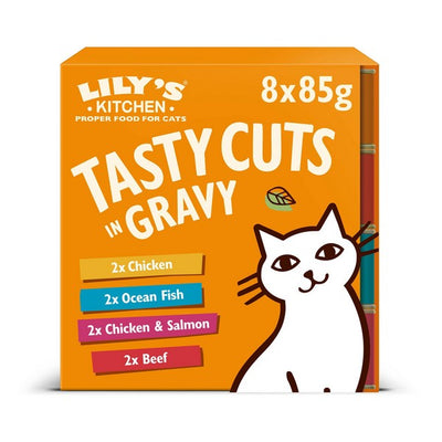 Lilys Kitchen Tasty Cuts Mixed Multipack for Cats 8x85gm