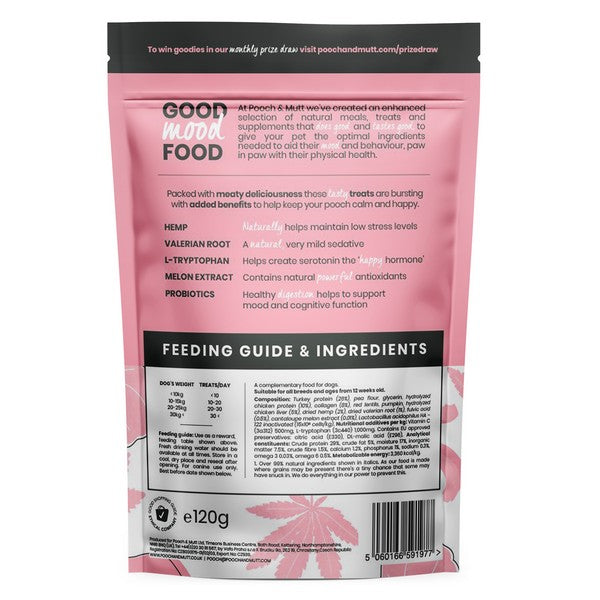 Pooch and Mutt Calming Probiotic Meaty Treats 120g