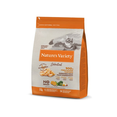 Natures Variety Selected Dry Adult Sterilized Cat Chicken 3kg