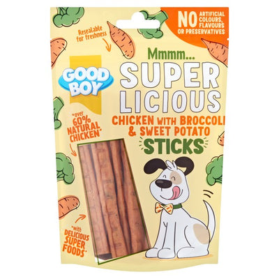 Goodboy Superlicious Chicken With Broccoli & Sweet Potato Sticks 100g