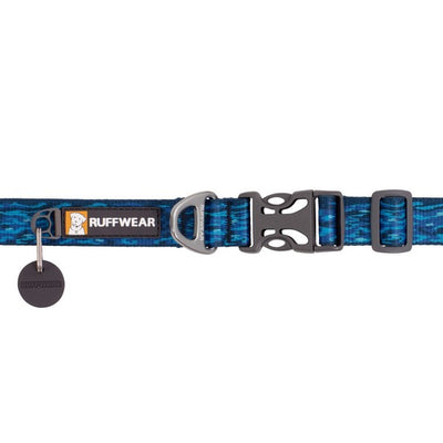 Ruffwear Flat Out Collar Oceanic Distortion 11Inch to 14Inch