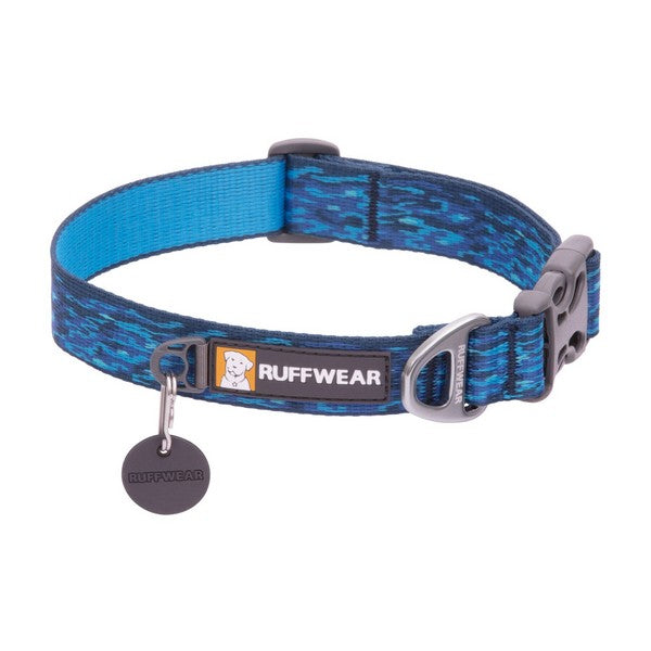 Ruffwear Flat Out Collar Oceanic Distortion 11Inch to 14Inch