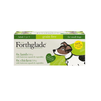 Forthglade Small Dog Grain Free Variety Chicken & Lamb 8x150g