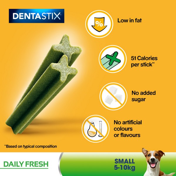 Pedigree Dentastix Fresh Daily Dental Chews Small Dog 7 Stick