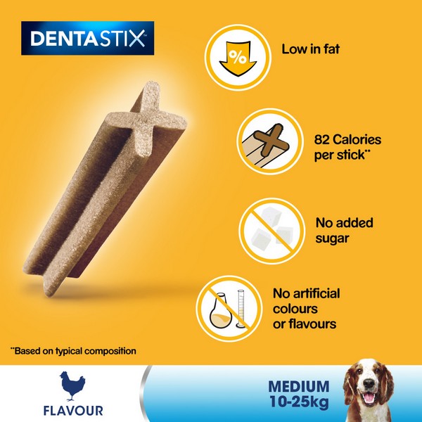 Pedigree DentaStix Daily Dental Chews Medium Dog 5 Sticks