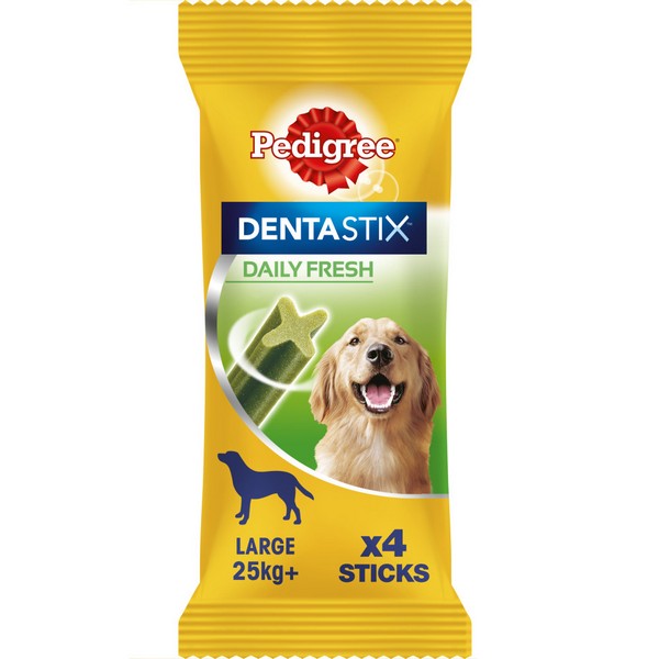 Pedigree Dentastix Fresh Daily Dental Chews Large Dog 4 Sticks