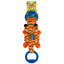 GiGwi Iron Grip Tiger Plush Tug Toy with TPR Handle