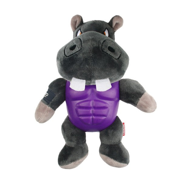 GiGwi Im Hero TPR Armor Hippo TPR Plush with Squeaker