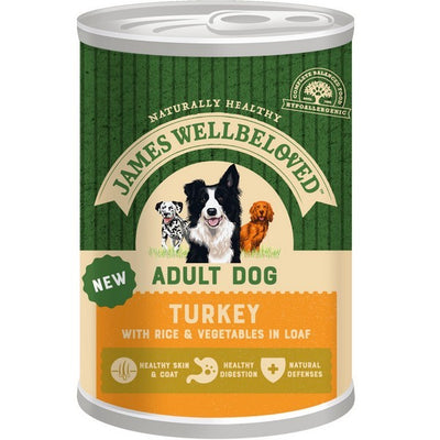 Wellbeloved Adult Turkey & Rice in Loaf Can 400g