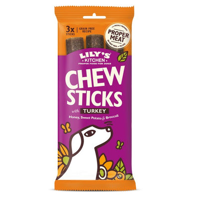 Lilys Kitchen Dog Chew Sticks with Turkey 120g