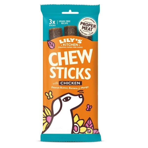 Lilys Kitchen Dog Chew Sticks with Chicken 120g