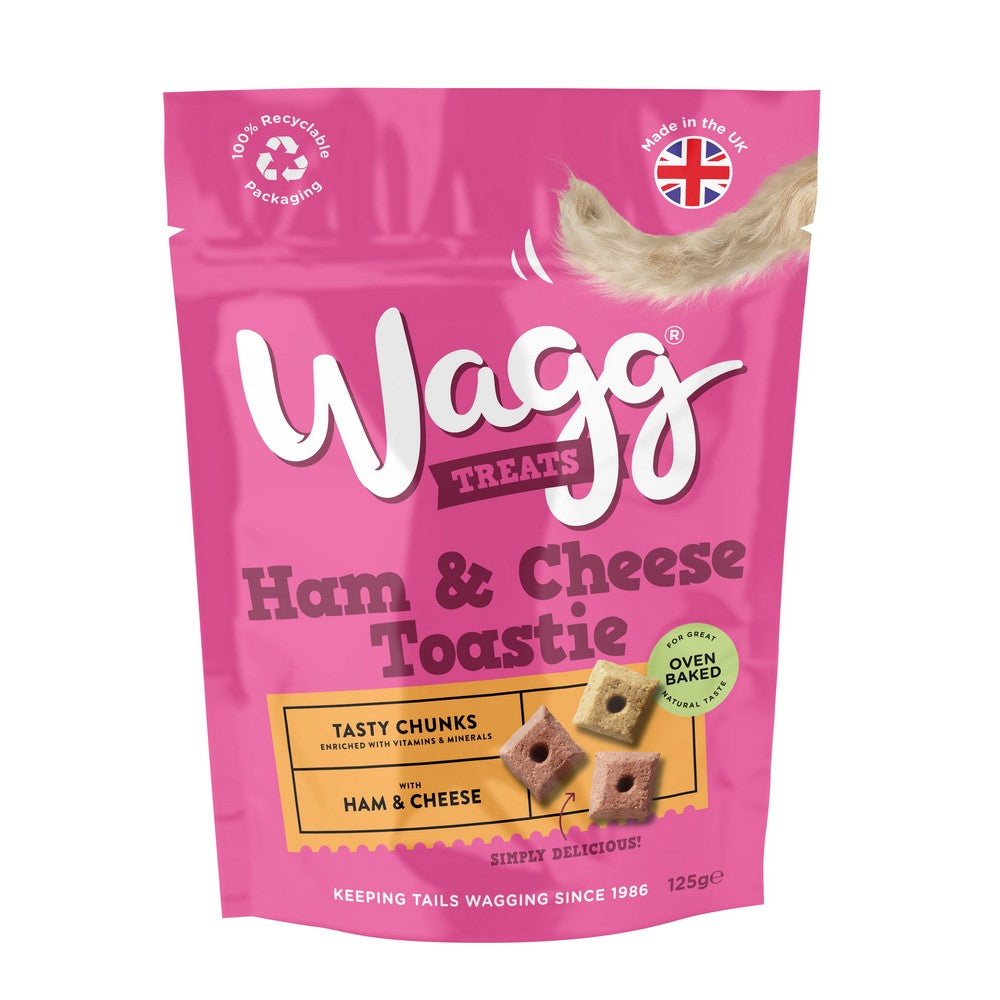 Wagg Ham with Cheese Toastie Grain Free Treats 125g