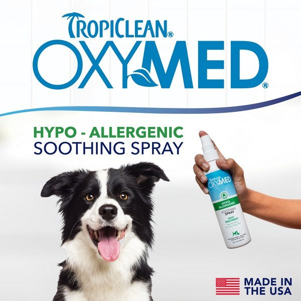 TropiClean OxyMed Hypoallergenic Anti Itch Spray for Dogs 236ml