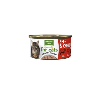 Natures Menu Beef and Chicken Cat Can 85g